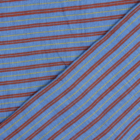 Blue Pin Striped Filipino Handwoven Blanket