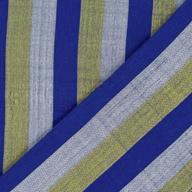 Blue/Yellow Striped Filipino Handwoven Blanket
