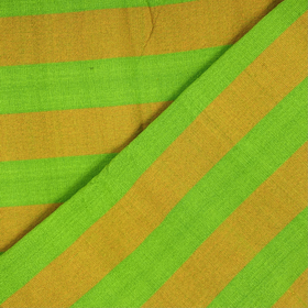 Green/Dusty Orange Striped Filipino Handwoven Blanket
