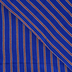 Navy Blue - Red Pin Stripe