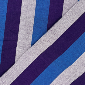 Purple/Blue Striped Filipino Handwoven Blanket